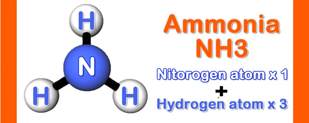 Molecular structure of ammonia