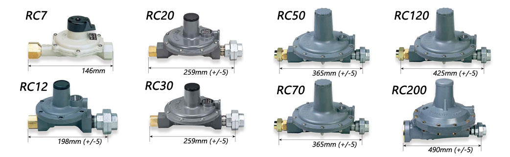 Product image of Second stage pressure regulator RC series